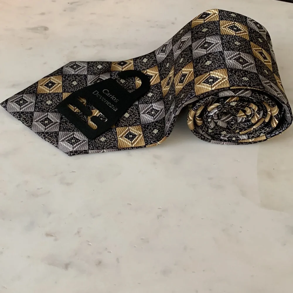 Carlos Devenezia Multicolored Silk Tie